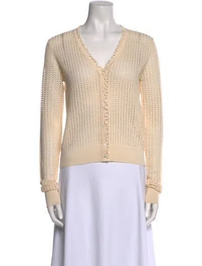Pre-owned 3.1 Phillip Lim Wool V-neck Sweater In Neutral