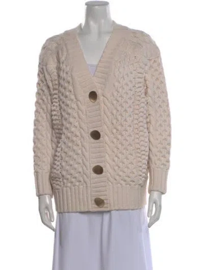 Pre-owned 3.1 Phillip Lim Wool V-neck Sweater In Neutral