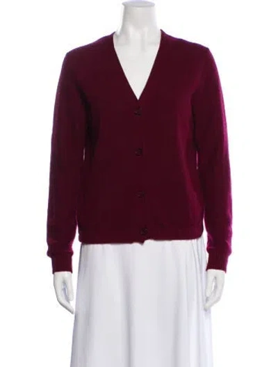 Pre-owned 3.1 Phillip Lim Wool V-neck Sweater In Red