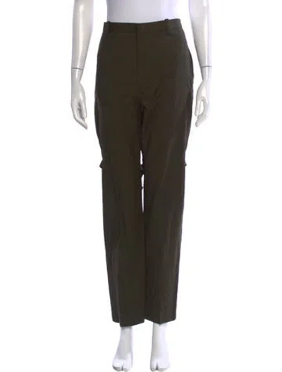Pre-owned 3.1 Phillip Lim Wool Wide Leg Pants In Green