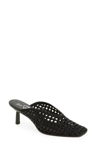 3.1 Phillip Lim Woven Mule In Black