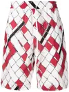 3.1 Phillip Lim Woven-print Deck Shorts In Multicolour