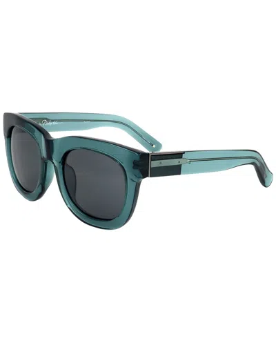 3.1 Phillip Lim X Linda Farrow Women's Pl159 51mm Sunglasses In Blue