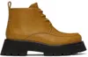 3.1 Phillip Lim Yellow Kate Short Combat Boots In Honey Ho710