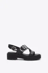 3.1 Phillip Lim Z-strap Lug Sole Sandal In Black