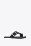 3.1 Phillip Lim Leather Macrame Z-strap Slide Sandals In Black