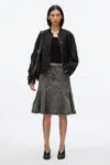3.1 Phillip Lim Zip Cocoon Back Bomber Jacket In Khaki