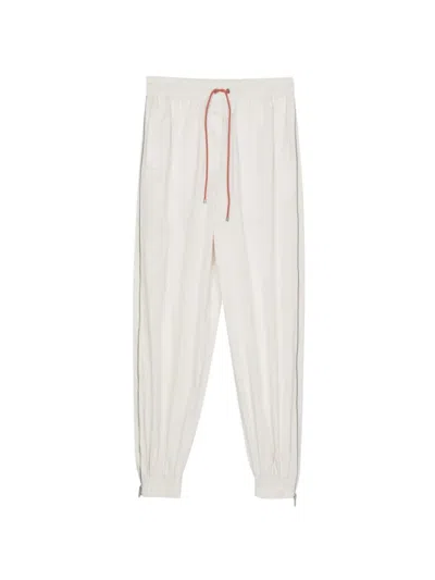 3.1 Phillip Lim Zip-detail Drawstring Trck Pants In Neutral