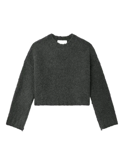 3.1 Phillip Lim Zip-detail Sweater In Gray