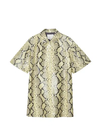 3.1 Phillip Lim Zip-fastening Mini Dress In Neutral