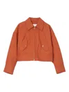 3.1 Phillip Lim Zip-front Pocket Shirt Jacket In Orange