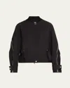 3.1 Phillip Lim Zip Utility Jacket In Black