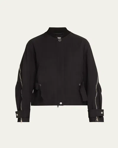 3.1 Phillip Lim Zip Utility Jacket In Black