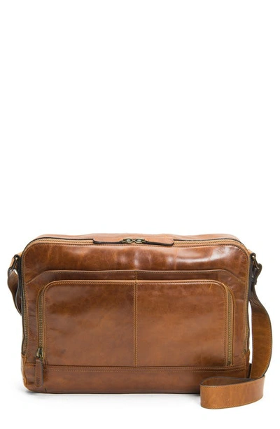 Frye Men's Logan Zip Messenger Bag In Cognac