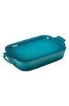Le Creuset Stoneware Rectangular Dish & Platter Lid In Caribbean