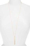 SOKO THIN BAR PENDANT NECKLACE,FW150108-GG0