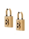 BALENCIAGA PADLOCK B MOTIF EARRINGS