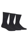 POLO RALPH LAUREN ASSORTED 3-PACK SUPERSOFT SOCKS,8087PK