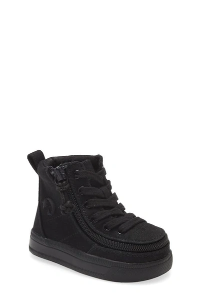 Billy Footwear Kids' Classic Hi-rise Trainer In Black To The Floor