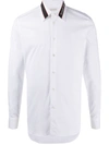 Alexander Mcqueen Cotton Shirt With Logo Detail In White