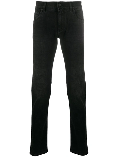 Dolce & Gabbana Stretch-cotton Denim Slim-fit Jeans In Blue