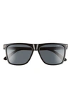 TOM FORD FLETCHER 57MM SUNGLASSES,FT0832-NM5701A