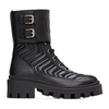 GUCCI BLACK INTERLOCKING G ANKLE BOOTS