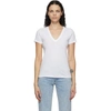 Rag & Bone The Vee Slub Pima Cotton-jersey T-shirt In Bright White