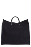 CLARE V SIMPLE SUEDE TOTE,HB-TT-ST-100081-NVY