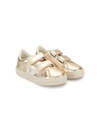Veja Unisex Esplar Leather Low-top Sneaker - Toddler, Little Kid In Gold