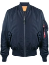 Alpha Industries Ma-1 Reversible Slim Fit Bomber Jacket In Blue