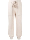 ULLA JOHNSON TASSEL DETAIL CROPPED TRACK PANTS