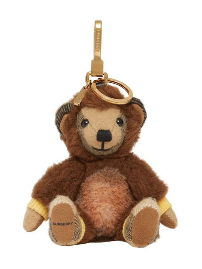 Burberry Thomas Bear Charm In Monkey Costume In Brown