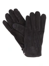 ELEVENTY BUTTONED SUEDE GLOVES