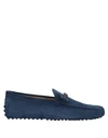 Tod's Man Loafers Slate Blue Size 7 Leather