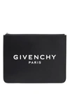 GIVENCHY GIVENCHY PARIS LARGE ZIPPED POUCH