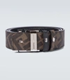 FENDI REVERSIBLE LEATHER FF BUCKLE BELT,P00505602