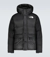 The North Face Embroidered-logo Padded Coat In Tnf Black