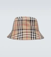 BURBERRY VINTAGE CHECK BUCKET HAT,P00521564