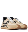 Loewe Flow Runner Suede Sneakers In Beige