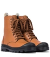 LOEWE 皮革战地靴,P00523853