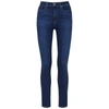 Paige Muse High-waist Skinny Jeans In Dark Blue