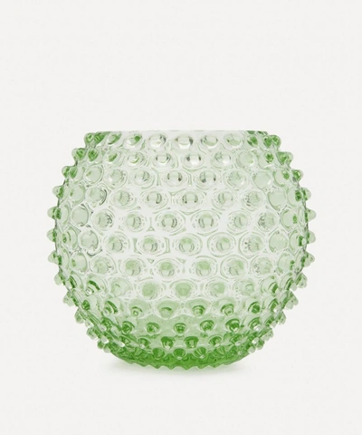 Klimchi Round Hobnail Vase In Light Green