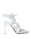 OFF-WHITE OFF-WHITE WOMAN SANDALS WHITE SIZE 10 SOFT LEATHER,11965147FD 5