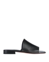 Tod's Leather Sandal In Black