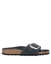 Birkenstock Madrid Big Buckle Sliders 1006523 In Black