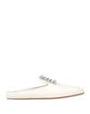 ROGER VIVIER ROGER VIVIER WOMAN MULES & CLOGS IVORY SIZE 7.5 SOFT LEATHER,11971175RR 15