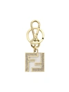 FENDI ENCRUSTED FF-SHAPE KEYRING