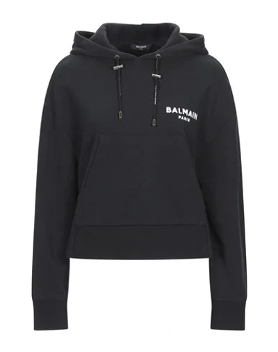 Balmain Hooded Sweatshirt In Black