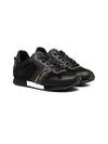 Hugo Boss Panelled Low-top Sneakers In Black